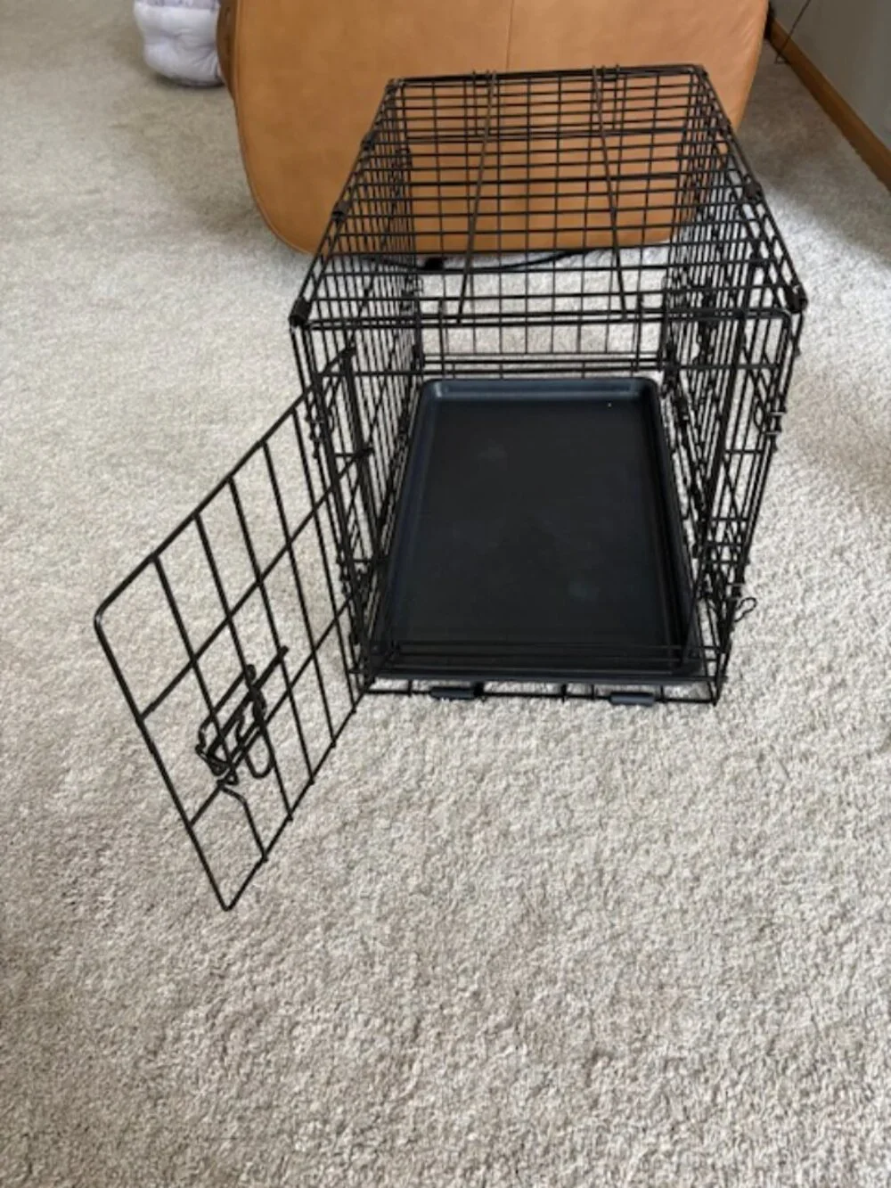 Frisco Heavy Duty Fold & Carry Double Door Collapsible Wire Dog Crate, X-Small
